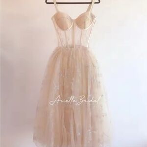 White Constellation Star Celestial Dress